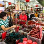 Des asiatiques aux marchés